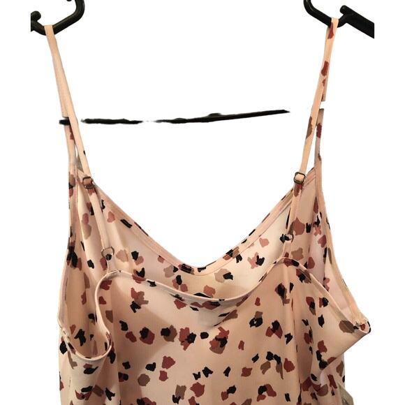 Daily Ritual Light Pink Cheetah Print Spaghetti Strap Sundress Size XS NWT - Picture 3 of 4
